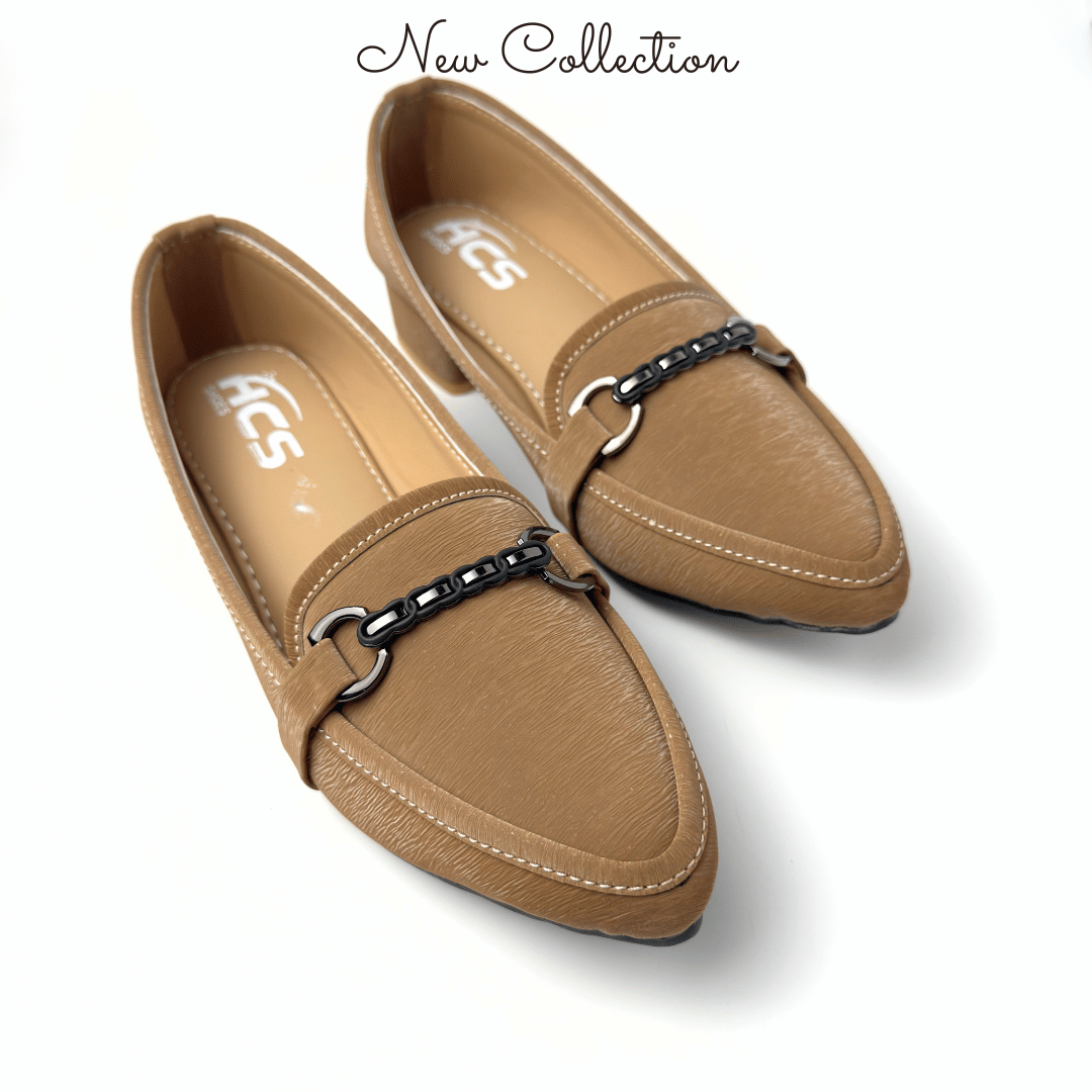 Block Heel Loafer Pump