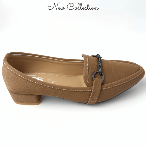 Block Heel Loafer Pump