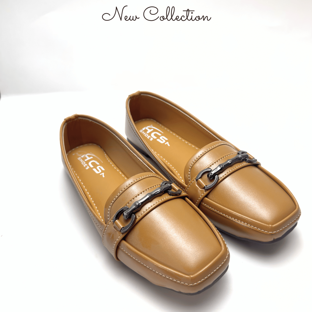 Loafers for ladies with leather