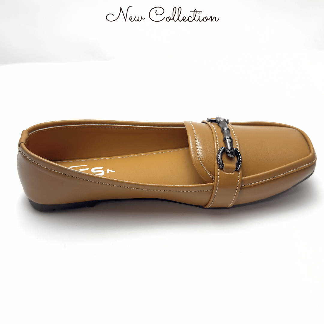 Loafers for ladies with leather