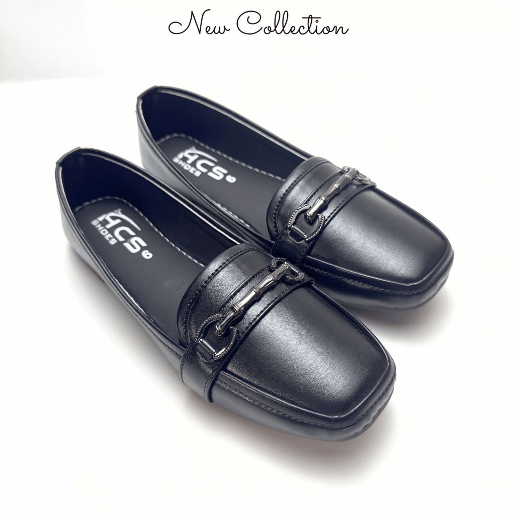 Loafers for ladies with leather
