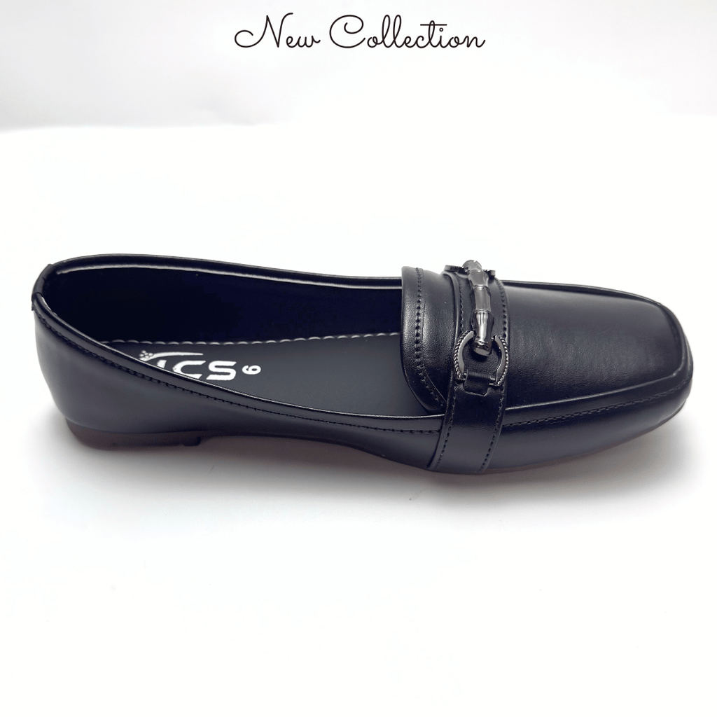 Loafers for ladies with leather