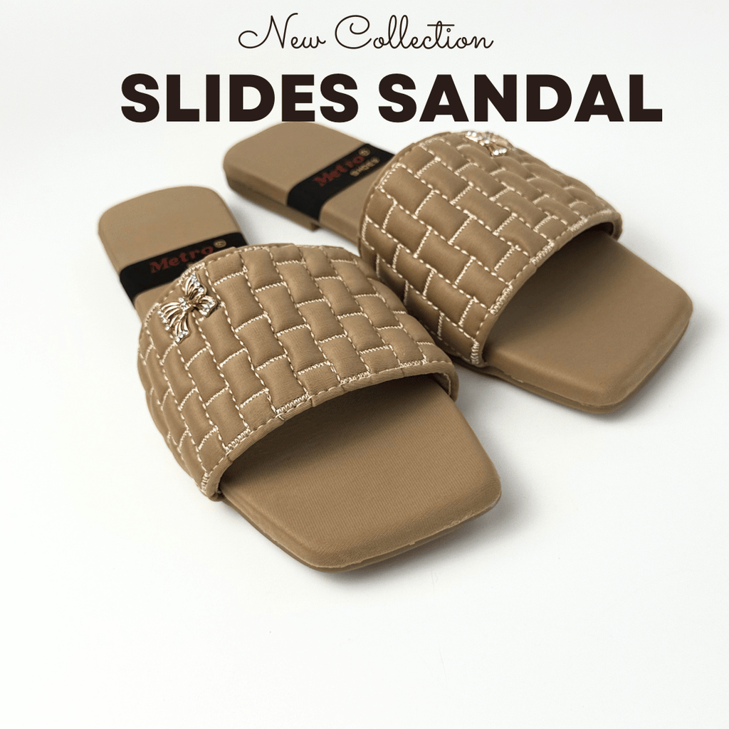 Flats with fabric upper