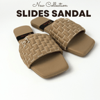 Flats with fabric upper