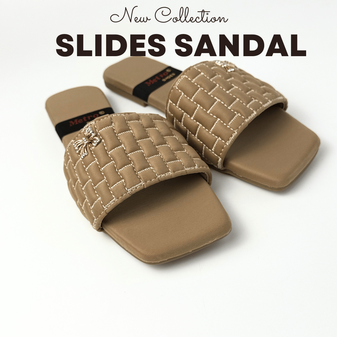 Flats with fabric upper