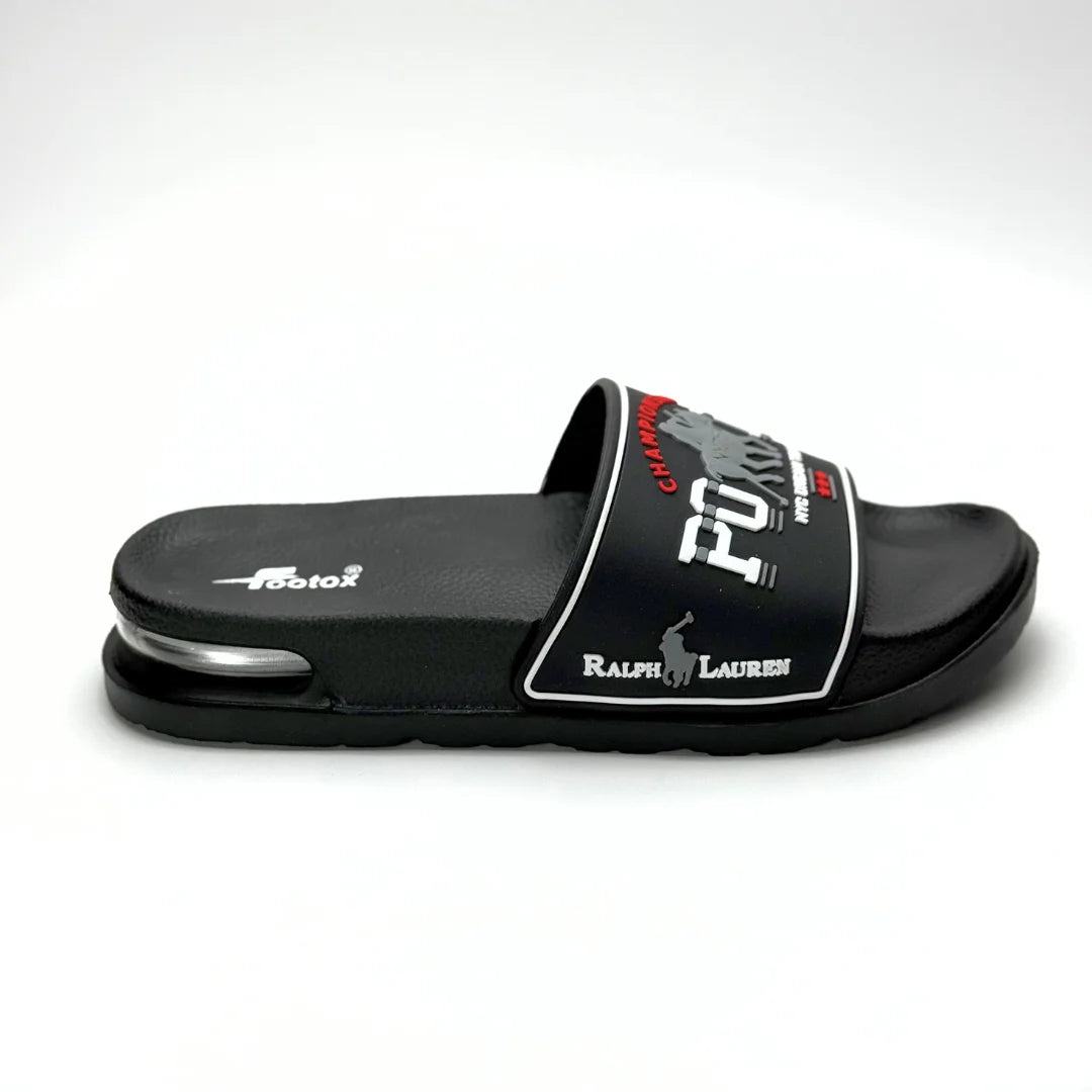Air Bubble Slides in Black - FX23
