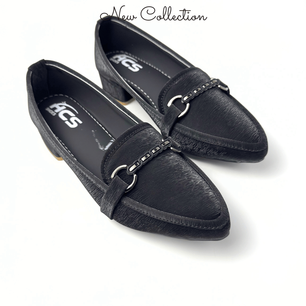 Block Heel Loafer Pump