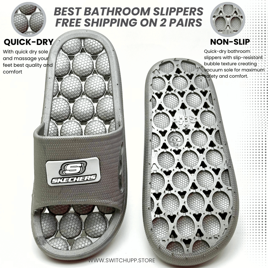 Quick-Dry Bathroom Slippers | Non-Slip Waterproof Shower Slippers for Home