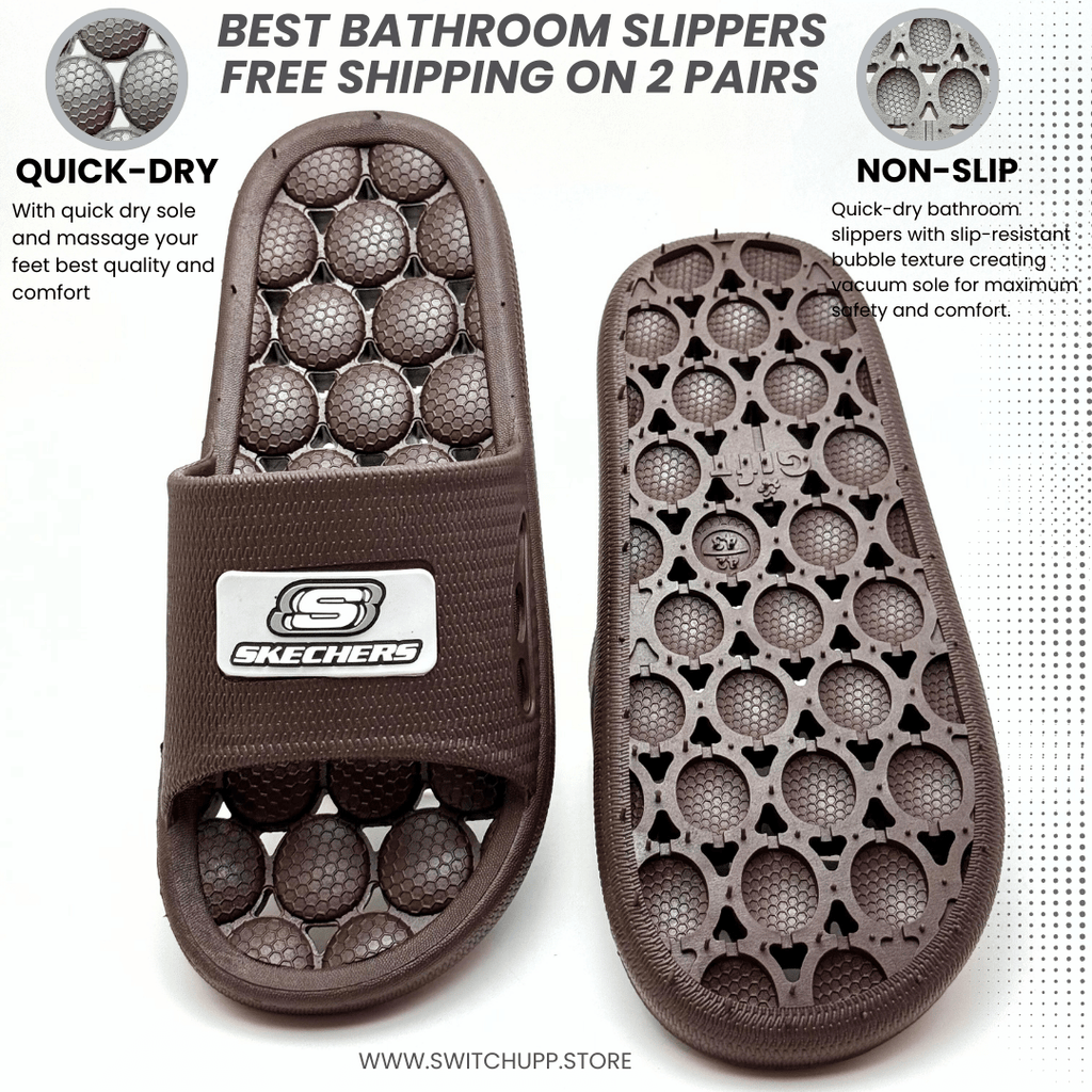 Quick-Dry Bathroom Slippers | Non-Slip Waterproof Shower Slippers for Home