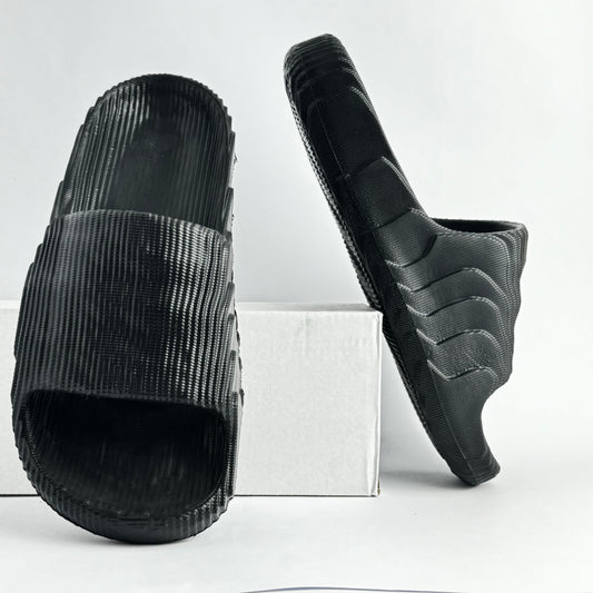 NEW Style All Black Slides For Boys