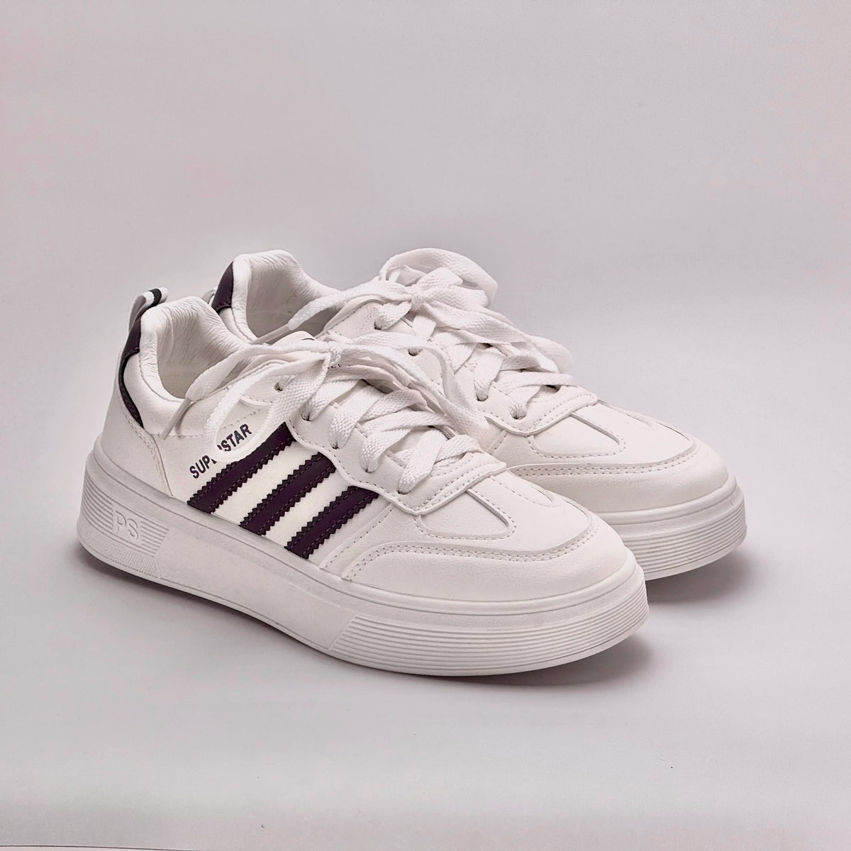 Ladies white sneakers
