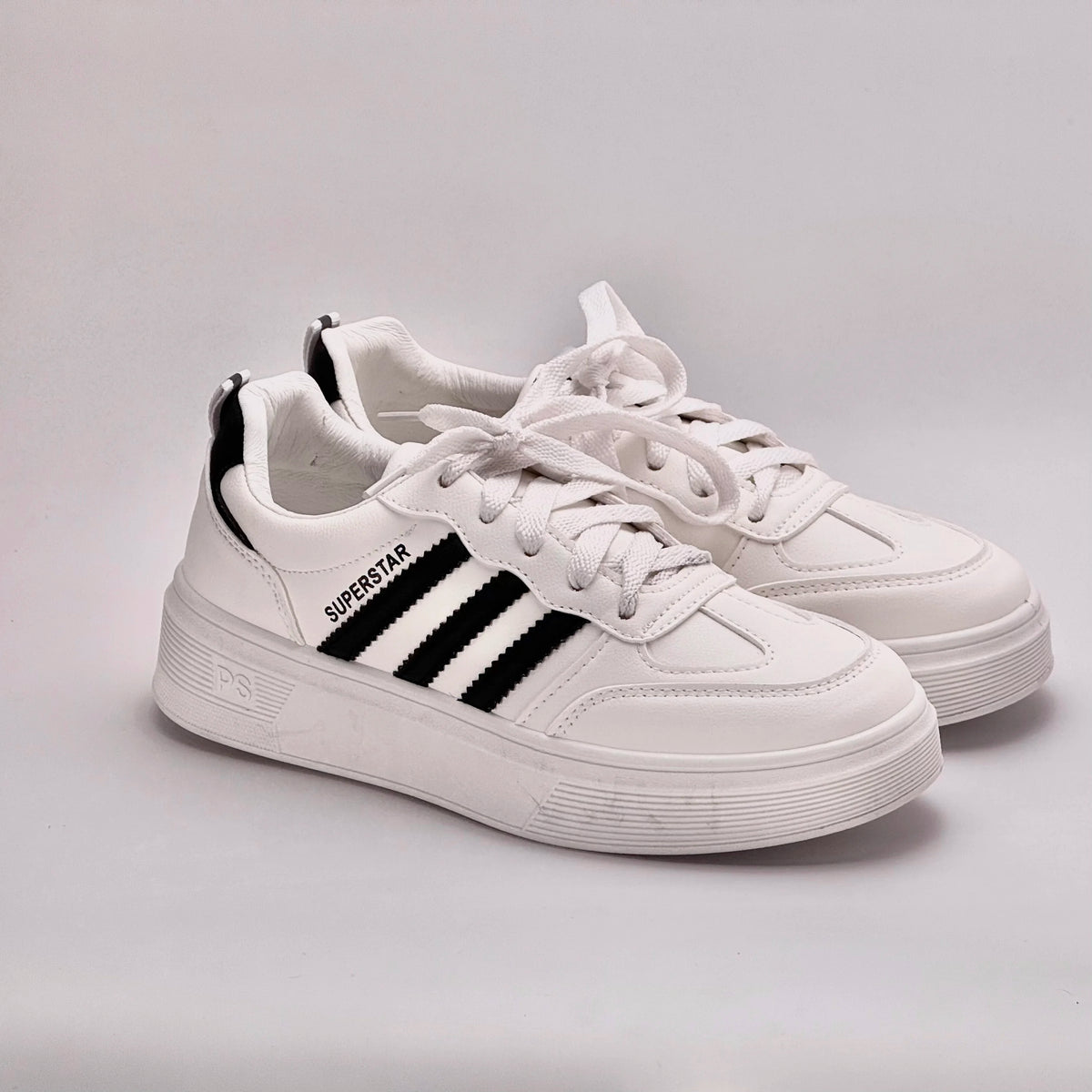 Ladies white sneakers
