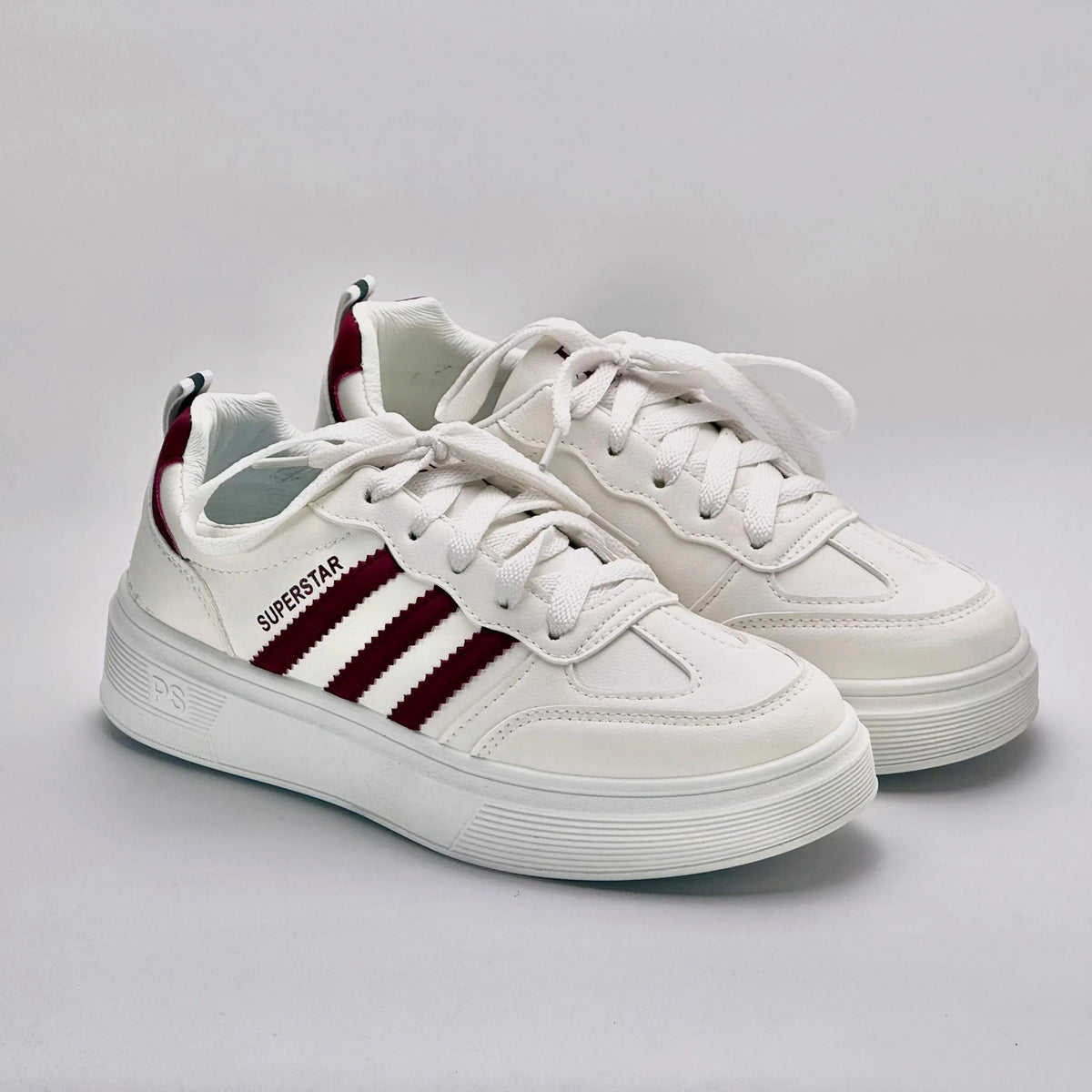 Ladies white sneakers