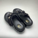 Step in Style: Premium Blue And Black Slippers for Girls