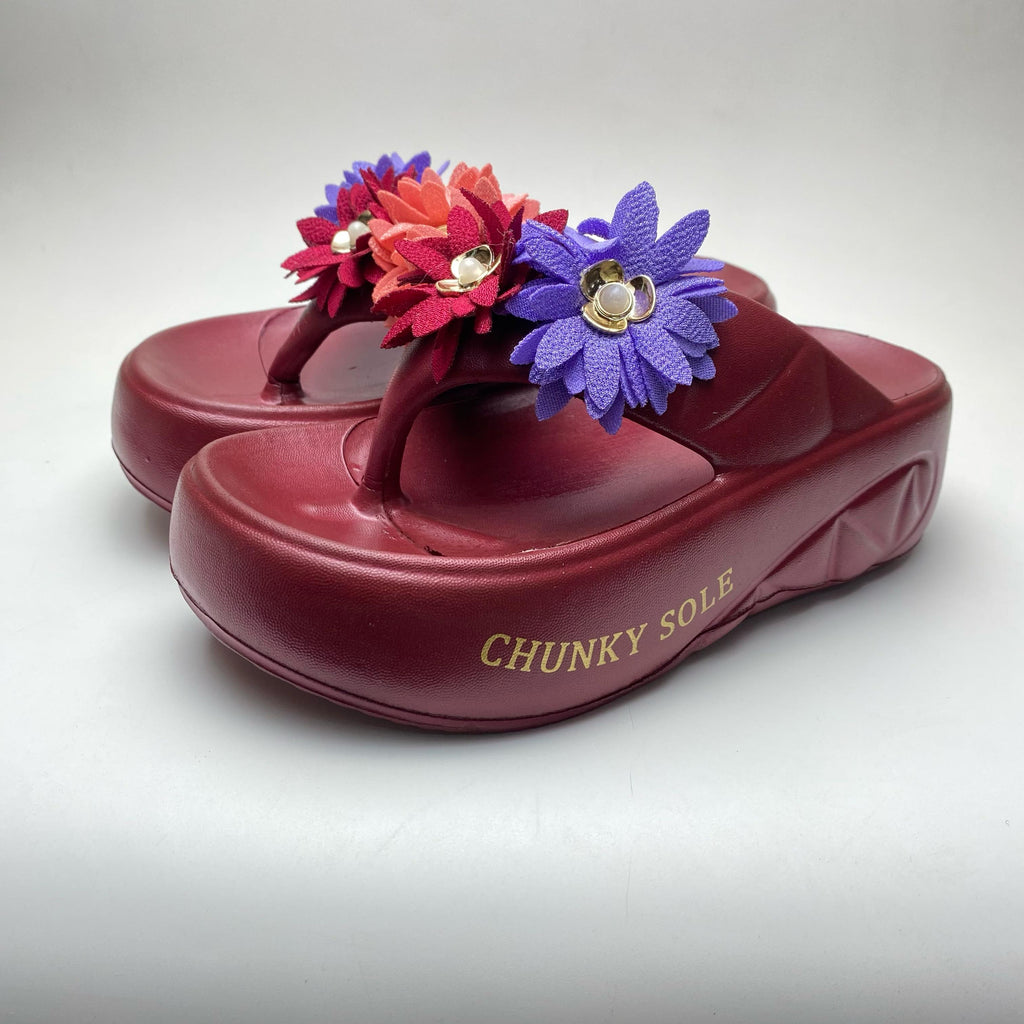 Step in Style: Premium Maroon Slippers for Girls